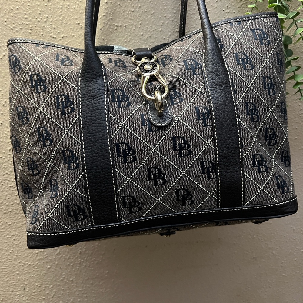 Dooney & Bourke Black and Gray Tote Bag